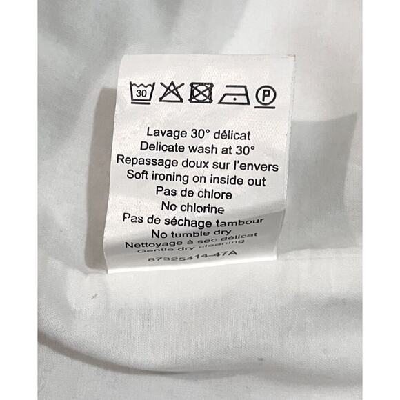 SONIA Rykiel Sheath White Dress US8 FR40 White 3-D Floral Applique Sleeveless - Picture 9 of 9